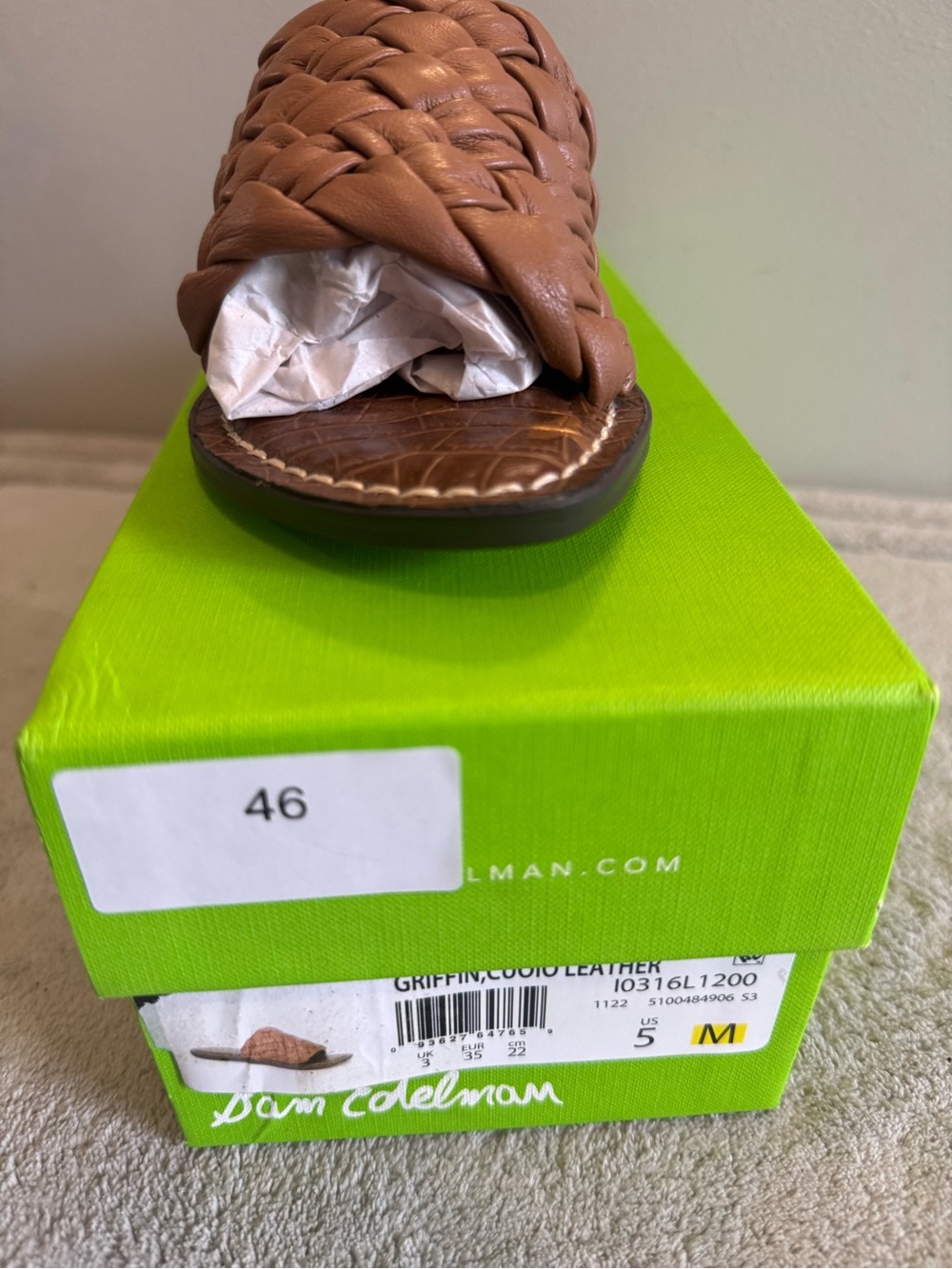 Sam Edelman Griffin Braided Slide Sandal in Brown NEW - Picture 8 of 8